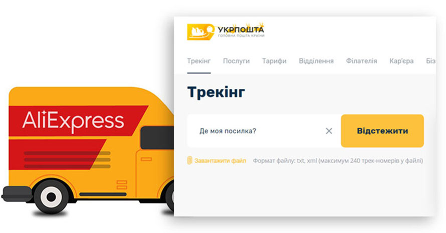 Відстеження посилок з Аліекспрес