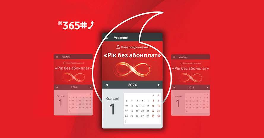Рік без абонплат Vodafone